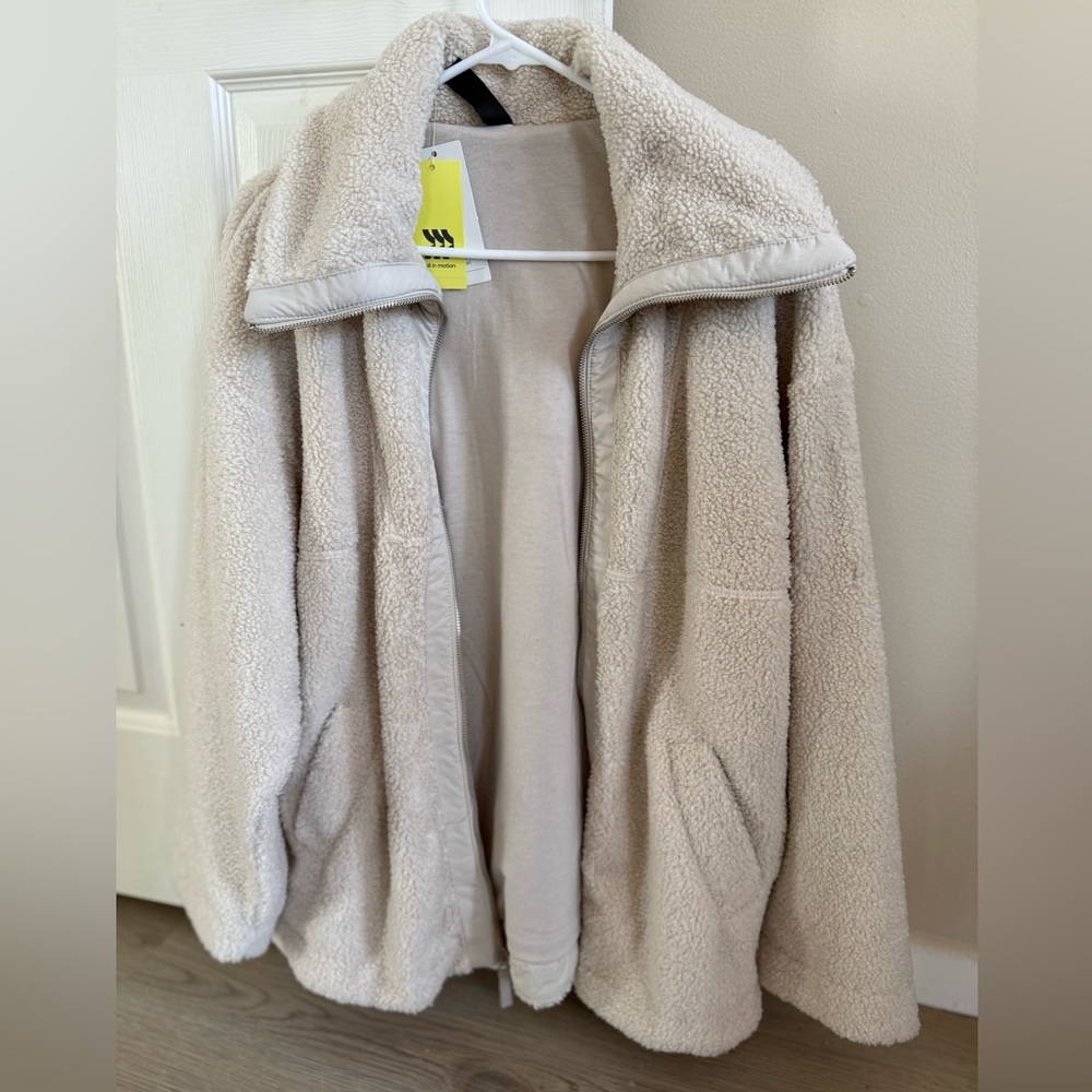 All in Motion Cream Teddy Jacket